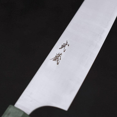 Gyuto AUS-10 Poliert Grüner Ahornholz Griff 210mm-[Musashi]-[Japan-Küchenmesser]