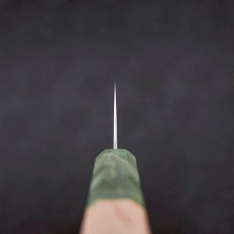 Gyuto AUS-10 Poliert Grüner Ahornholz Griff 210mm-[Musashi]-[Japan-Küchenmesser]