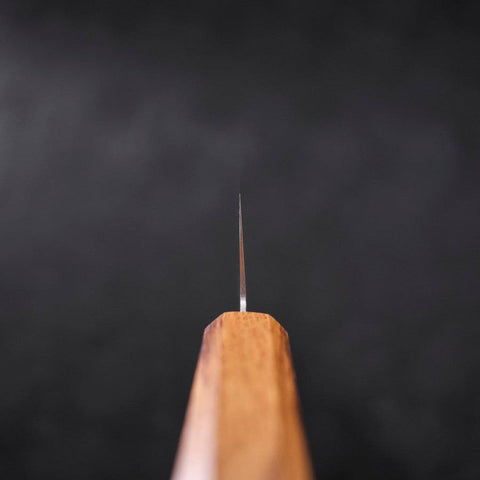 Gyuto AUS-10 Polished Oak Handle 180mm-[Musashi]-[Japanese-Kitchen-Knives]