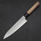 Gyuto AUS-10 Tsuchime Damascus Shitan Walnut Handle 180mm (7”)-[Musashi]-[Japan-Küchenmesser]