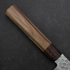 Gyuto AUS-10 Tsuchime Damascus Shitan Walnut Handle 180mm (7”)-[Musashi]-[Japan-Küchenmesser]