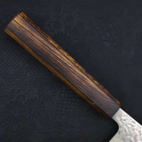 Gyuto AUS-10 Tsuchime Damascus Sumi Urushi Handle 210mm-[Musashi]-[Japan-Küchenmesser]