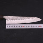 Gyuto AUS-10 Tsuchime Damascus Sumi Urushi Handle 210mm-[Musashi]-[Japan-Küchenmesser]