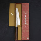 Gyuto AUS-10 Tsuchime Damascus Sumi Urushi Handle 210mm-[Musashi]-[Japan-Küchenmesser]