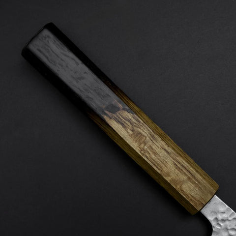 Gyuto AUS-10 Tsuchime Damascus Yaki Urushi Handle 210mm (8.3”)-[Musashi]-[Japan-Küchenmesser]