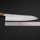 Gyuto AUS-10 Tsuchime Damascus Yaki Urushi Handle 210mm (8.3”)-[Musashi]-[Japan-Küchenmesser]