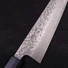 Gyuto AUS-10 Tsuchime Damast Dunkelblauer Urushi Griff 210mm-[Musashi]-[Japan-Küchenmesser]