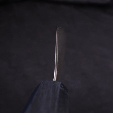 Gyuto AUS-10 Tsuchime Damast Dunkelblauer Urushi Griff 210mm-[Musashi]-[Japan-Küchenmesser]