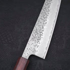 Gyuto AUS-10 Tsuchime Damast Lila Urushi Griff 210mm-[Musashi]-[Japan-Küchenmesser]