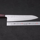 Gyuto AUS-10 Tsuchime Damast Lila Urushi Griff 210mm-[Musashi]-[Japan-Küchenmesser]