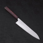 Gyuto AUS-10 Tsuchime Damast Lila Urushi Griff 210mm-[Musashi]-[Japan-Küchenmesser]
