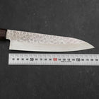 Gyuto AUS-10 Tsuchime Damast Rosenholz-Walnuss Griff 180mm-[Musashi]-[Japan-Küchenmesser]