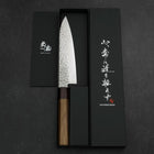 Gyuto AUS-10 Tsuchime Damast Rosenholz-Walnuss Griff 180mm-[Musashi]-[Japan-Küchenmesser]