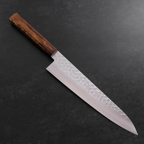 Gyuto AUS-10 Tsuchime Damast Sumi Urushi Griff 240mm-[Musashi]-[Japan-Küchenmesser]