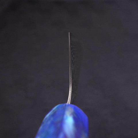 Gyuto AUS-10 Wellen-Nickel Damast Blauer Ozeanplastik Griff 180mm-[Musashi]-[Japan-Küchenmesser]