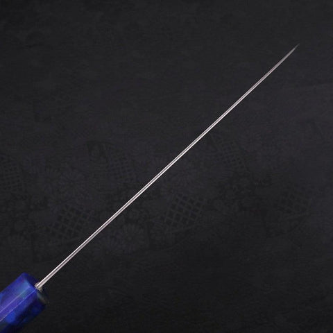 Gyuto AUS-10 Wellen-Nickel Damast Blauer Ozeanplastik Griff 180mm-[Musashi]-[Japan-Küchenmesser]
