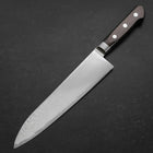 Gyuto AUS-10 Wellen-Nickel Damast Brauner Westlicher Griff 210mm-[Musashi]-[Japan-Küchenmesser]