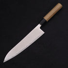 Gyuto AUS-10 Wellen Nickel Damast Büffelhorn und Magnolienholz Griff 210mm-[Musashi]-[Japan-Küchenmesser]