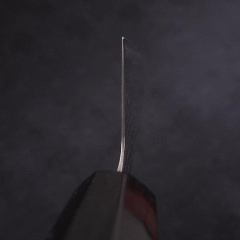 Gyuto AUS-10 Wellen Nickel Damast Büffelhorn und Magnolienholz Griff 210mm-[Musashi]-[Japan-Küchenmesser]