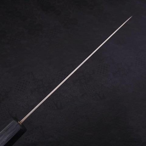 Gyuto AUS-10 Wellen-Nickel-Damast Dunkelblauer Urushi Griff 180mm-[Musashi]-[Japan-Küchenmesser]