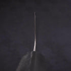 Gyuto AUS-10 Wellen-Nickel Damast Schwarzer Ozeanplastik Griff 180mm-[Musashi]-[Japan-Küchenmesser]