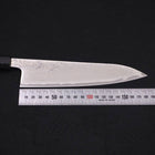 Gyuto AUS-10 Wellen-Nickel Damast Schwarzer Ozeanplastik Griff 180mm-[Musashi]-[Japan-Küchenmesser]