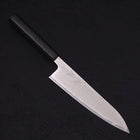 Gyuto AUS-10 Wellen-Nickel Damast Schwarzer Ozeanplastik Griff 180mm-[Musashi]-[Japan-Küchenmesser]
