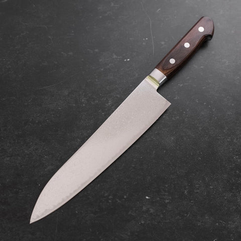 Gyuto AUS-10 Wellen-Nickel-Damast Westlicher Griff 210mm-[Musashi]-[Japan-Küchenmesser]