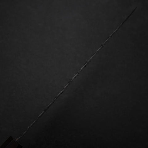Gyuto AUS-8 Kurouchi Tsuchime Shitan Walnut Handle 200mm (7.9”)-[Musashi]-[Japan-Küchenmesser]
