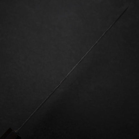 Gyuto AUS-8 Kurouchi Tsuchime Walnuss- und Rosenholz Griff 200mm-[Musashi]-[Japan-Küchenmesser]