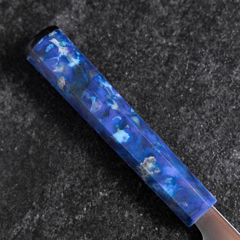 Gyuto AUS-8 Poliert Blauer Ozeanplastik Griff 210mm-[Musashi]-[Japan-Küchenmesser]