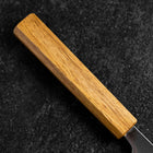 Gyuto AUS-8 Poliert Eichenholz Griff 210mm-[Musashi]-[Japan-Küchenmesser]
