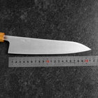 Gyuto AUS-8 Poliert Eichenholz Griff 210mm-[Musashi]-[Japan-Küchenmesser]
