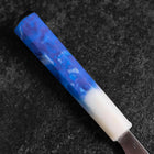 Gyuto AUS-8 Poliert Weiß-Blauer Ozeanplastik Griff 210mm-[Musashi]-[Japan-Küchenmesser]