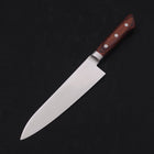 Gyuto AUS-8 Poliert Westlicher Griff Mahagoniholz 180mm-[Musashi]-[Japan-Küchenmesser]