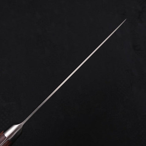 Gyuto AUS-8 Poliert Westlicher Griff Mahagoniholz 180mm-[Musashi]-[Japan-Küchenmesser]
