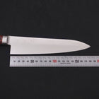 Gyuto AUS-8 Poliert Westlicher Griff Mahagoniholz 180mm-[Musashi]-[Japan-Küchenmesser]