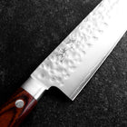 Gyuto AUS-8 Tsuchime Western Mahogany Handle 210mm (8.3”)-[Musashi]-[Japan-Küchenmesser]