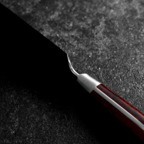 Gyuto AUS-8 Tsuchime Western Mahogany Handle 210mm (8.3”)-[Musashi]-[Japan-Küchenmesser]