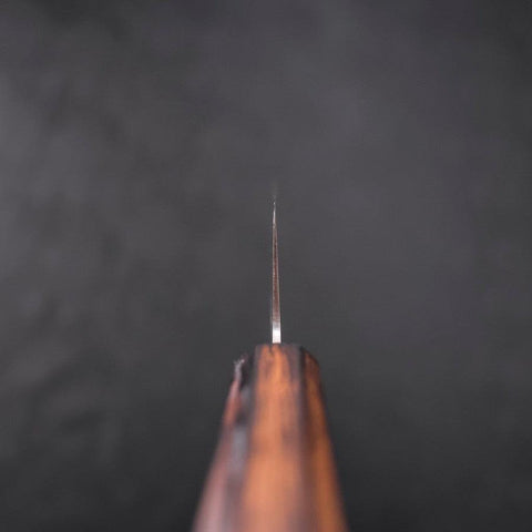 Gyuto Aogami Super Edelstahlummantelung Poliert Sumi Urushi Griff 210mm-[Musashi]-[Japan-Küchenmesser]