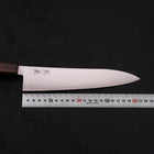 Gyuto Aogami Super Edelstahlummantelung Poliert Sumi Urushi Griff 210mm-[Musashi]-[Japan-Küchenmesser]