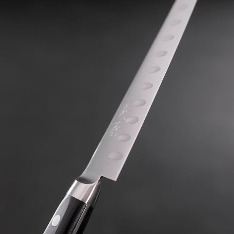 Gyuto Aogami-Super Edelstahlummantelung Suname Walnussholz Griff 210mm-[Musashi]-[Japan-Küchenmesser]