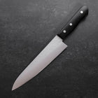 Gyuto Aogami Super Edelstahlummantelung Tsuchime Schwarzer Westlicher Griff 180mm-[Musashi]-[Japan-Küchenmesser]