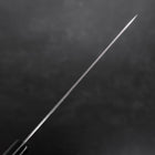 Gyuto Aogami Super Edelstahlummantelung Tsuchime Schwarzer Westlicher Griff 180mm-[Musashi]-[Japan-Küchenmesser]