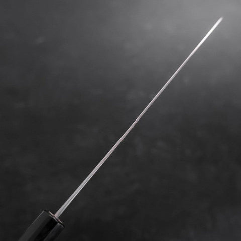Gyuto Blue Steel #1 Edelstahlummantelung Kurouchi Büffelhorn und Magnolienholz Griff 210mm-[Musashi]-[Japan-Küchenmesser]
