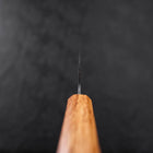 Gyuto Blue Steel #1 Edelstahlummantelung Kurouchi Eichenholz Griff 210mm-[Musashi]-[Japan-Küchenmesser]