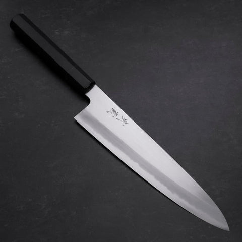 Gyuto Blue Steel #1 Kasumi Buffalo Ebony Handle 240mm (9.4”)-[Musashi]-[Japan-Küchenmesser]