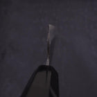 Gyuto Blue Steel #1 Kurouchi Buffalo Ebony Handle 180mm-[Musashi]-[Japan-Küchenmesser]