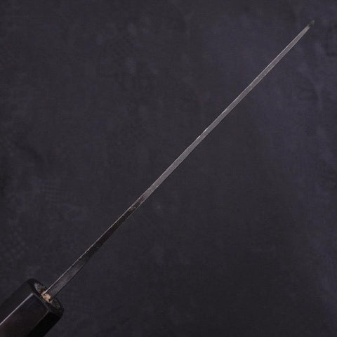 Gyuto Blue Steel #1 Kurouchi Buffalo Ebony Handle 180mm-[Musashi]-[Japan-Küchenmesser]