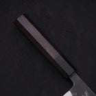 Gyuto Blue Steel #1 Kurouchi Buffalo Ebony Handle 180mm-[Musashi]-[Japan-Küchenmesser]